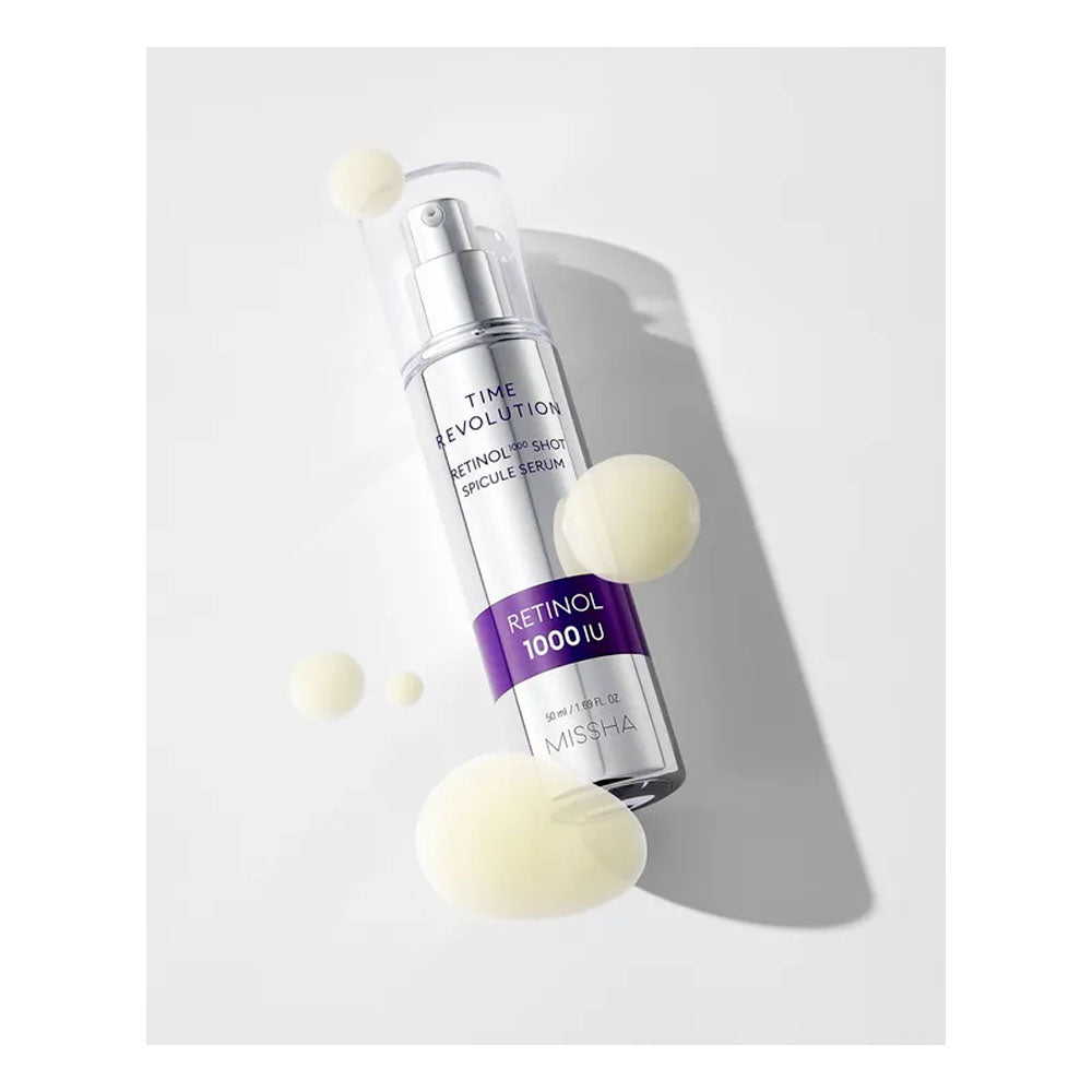 MISSHA Time Revolution Retinol 1000 Shot Spicule Serum - Peaches&Creme Shop Korean Skincare Malta