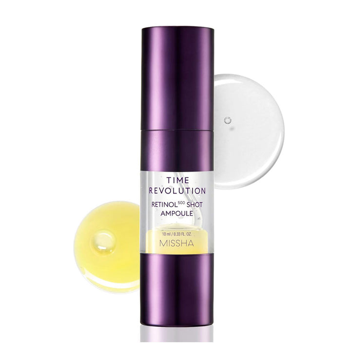 MISSHA Time Revolution Retinol 500 Shot Ampoule - Peaches&Creme Shop Korean Skincare Malta
