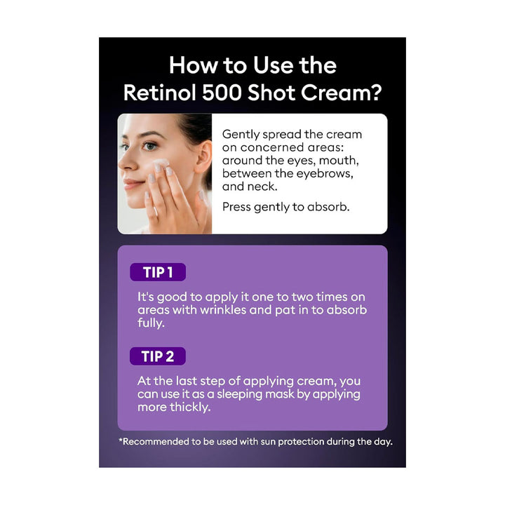 MISSHA Time Revolution Retinol 500 Shot Cream - Peaches&Creme Shop Korean Skincare Malta