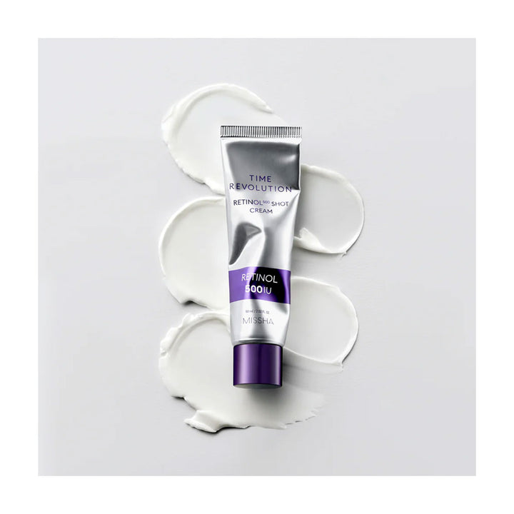 MISSHA Time Revolution Retinol 500 Shot Cream - Peaches&Creme Shop Korean Skincare Malta