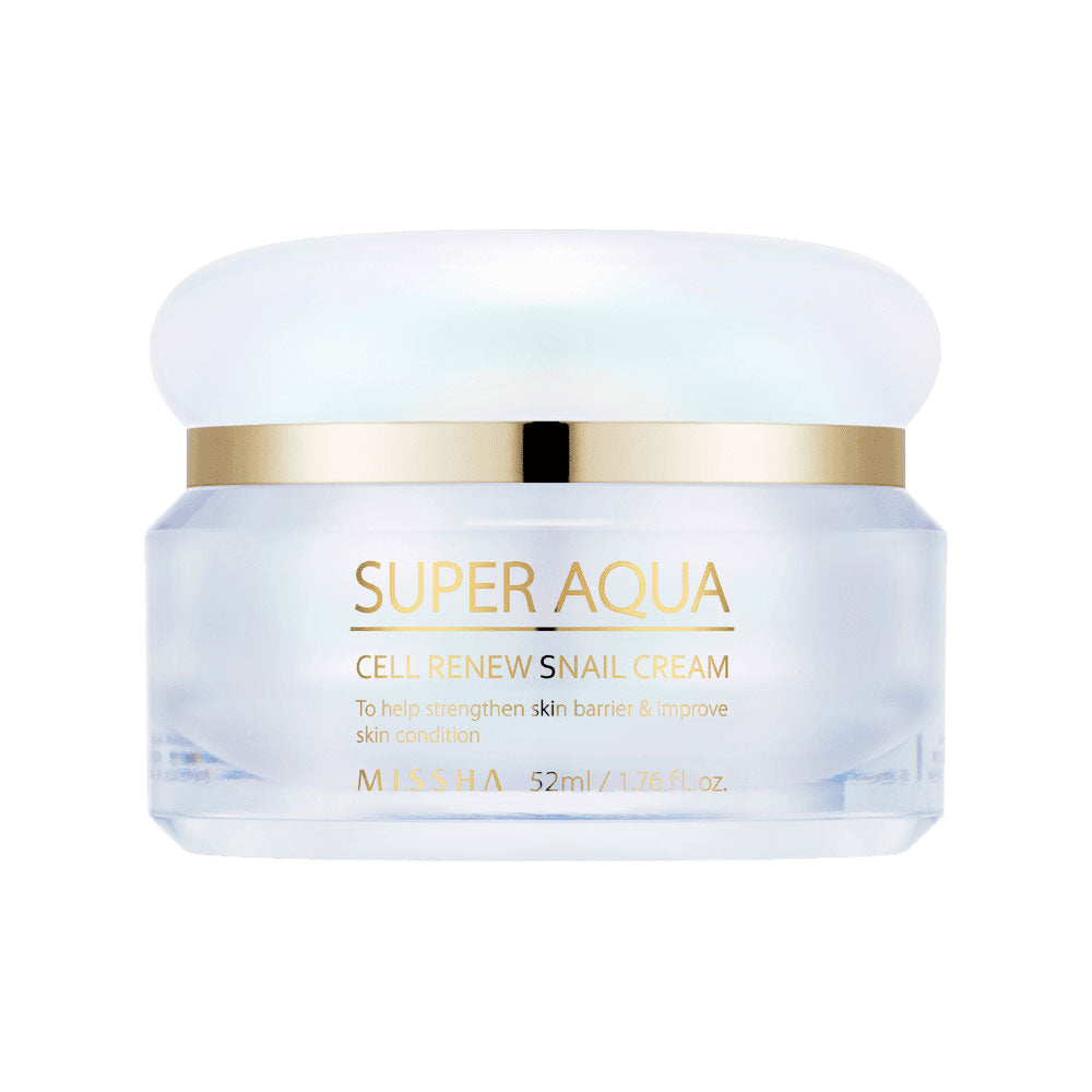 MISSHA Super Aqua Cell Renew Snail Cream - Peaches&Creme Shop Korean Skincare Malta