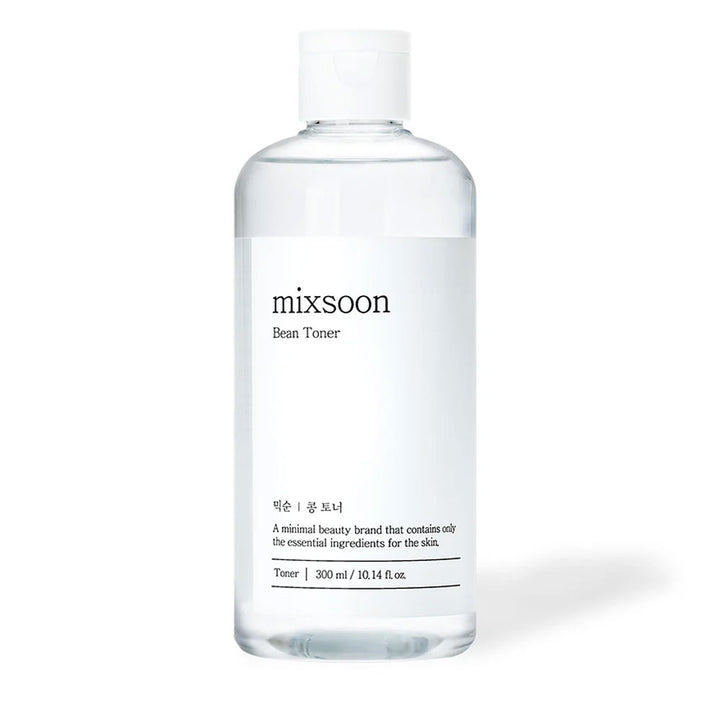 mixsoon toner bottle on a white background
