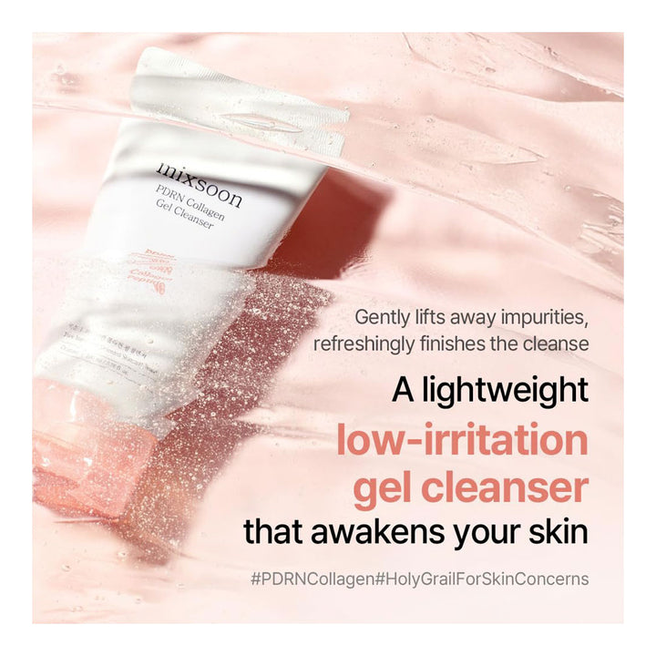 MIXSOON PDRN Collagen Gel Cleanser - Peaches&Creme Shop Korean Skincare Malta