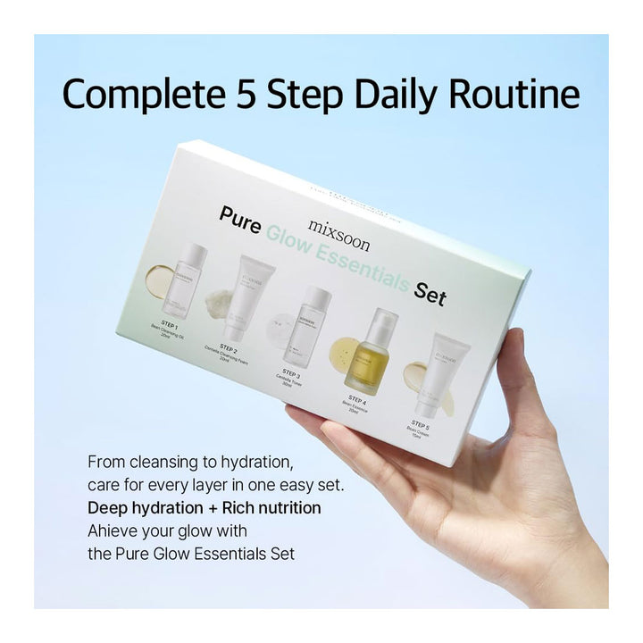 MIXSOON Pure Glow Essentials Set - Peaches&Creme Korean Skincare Shop Malta