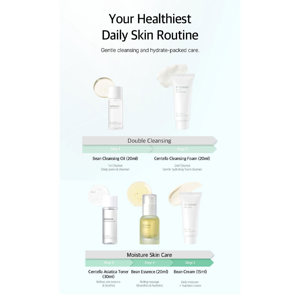 MIXSOON Pure Glow Essentials Set - Peaches&Creme Korean Skincare Shop Malta