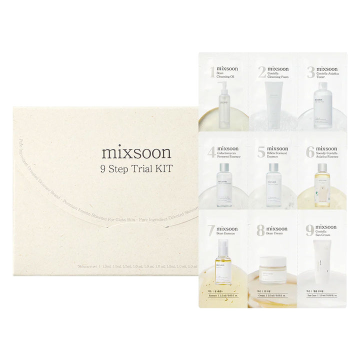 MIXSOON 9-Step Trial Kit - Peaches&Creme Shop Korean Skincare Malta