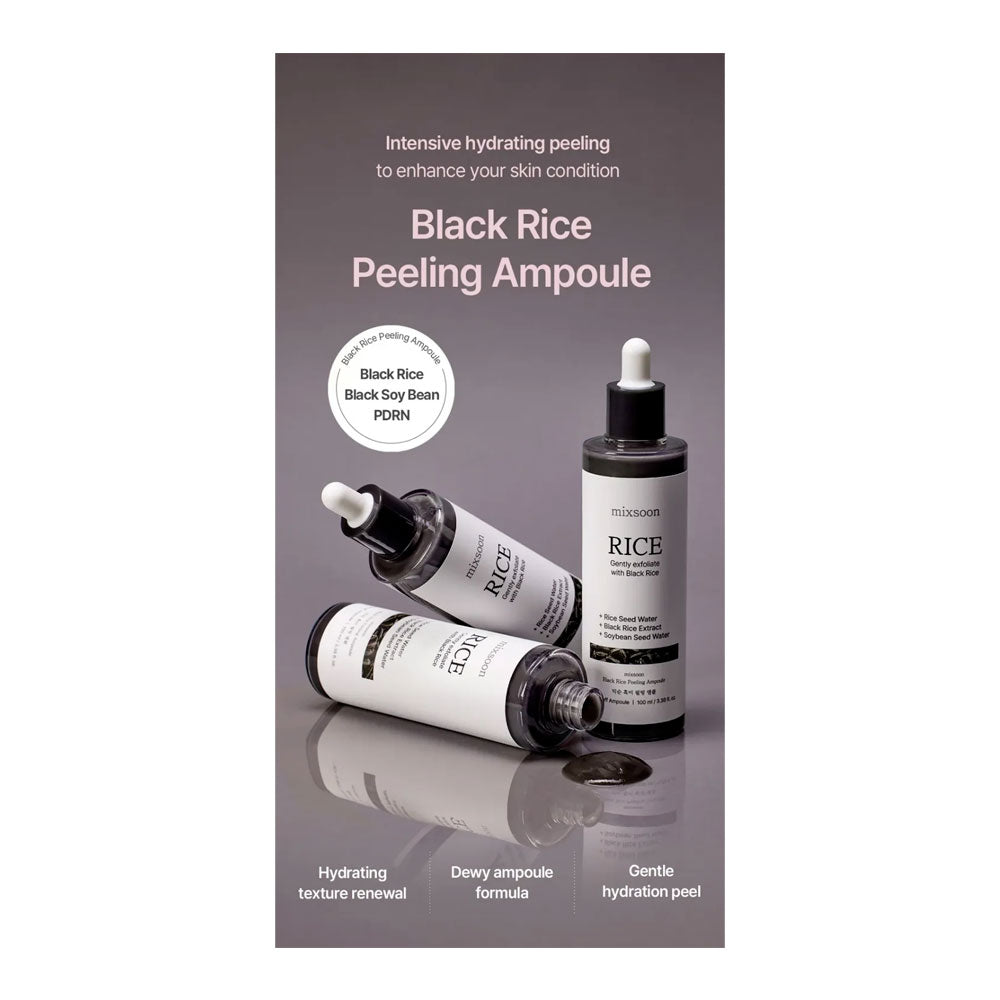 MIXSOON Black Rice Peeling Ampoule - Peaches&Creme Shop Korean Skincare Malta