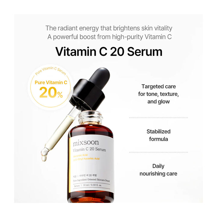MIXSOON Vitamin C 20 Serum - Peaches&Creme Shop Korean Skincare Malta