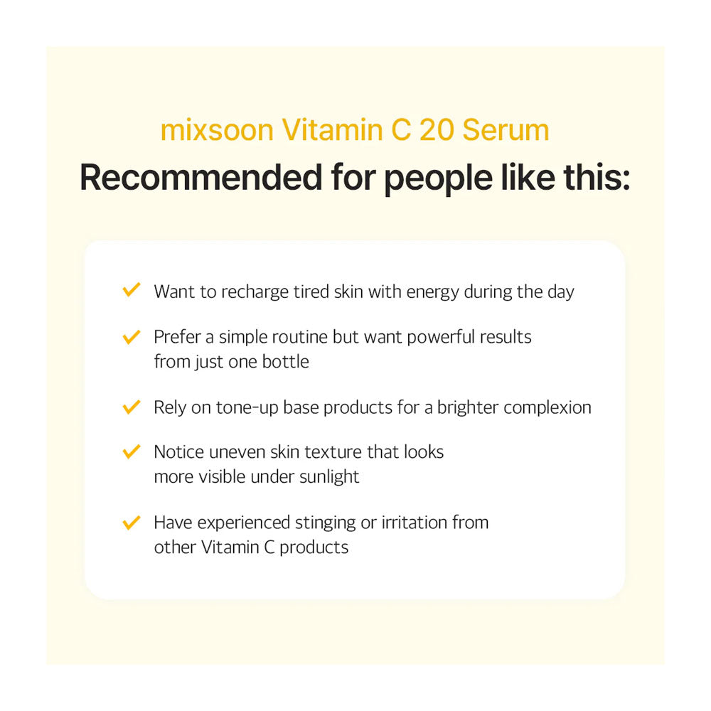 MIXSOON Vitamin C 20 Serum - Peaches&Creme Shop Korean Skincare Malta