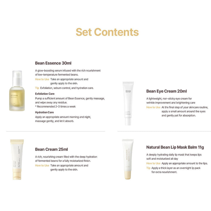 MIXSOON House BEAN EDITION - Peaches&Creme Shop Korean Skincare Malta