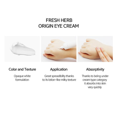 NACIFIC Fresh Herb Origin Eye Cream - Peaches&Creme Shop Korean Skincare Malta