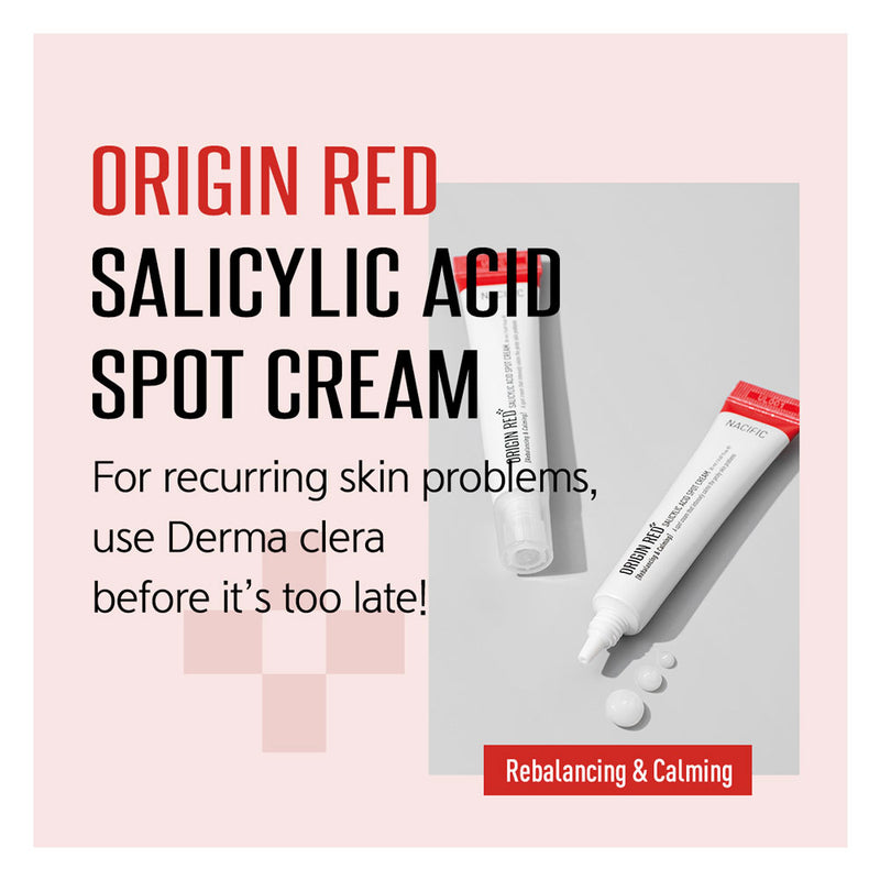 NACIFIC Origin Red Salicylic Acid Spot Cream - Peaches&Creme Korean Skincare Malta