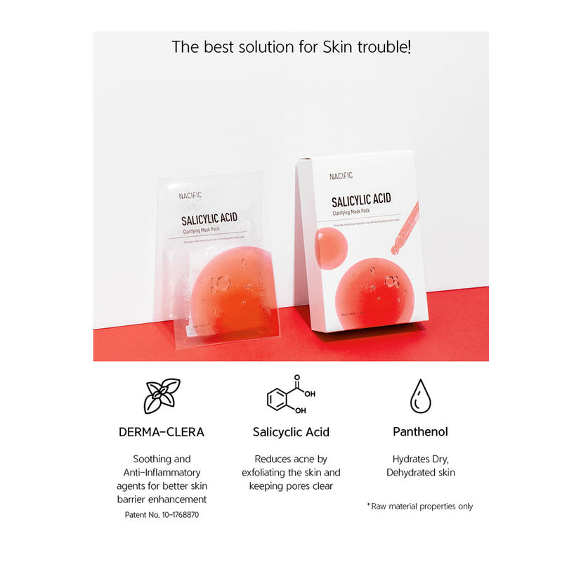 NACIFIC Salicylic Acid Clarifying Mask Pack - Peaches&Creme Shop Korean Skincare