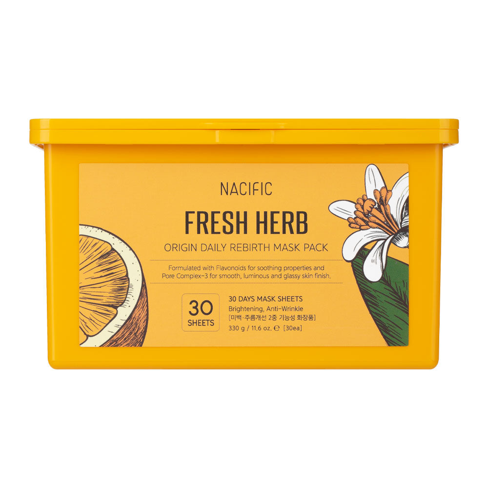 Nacific Fresh Herb Origin Daily Rebirth Mask Pack - Peaches&Creme Shop Korean Skincare Malta