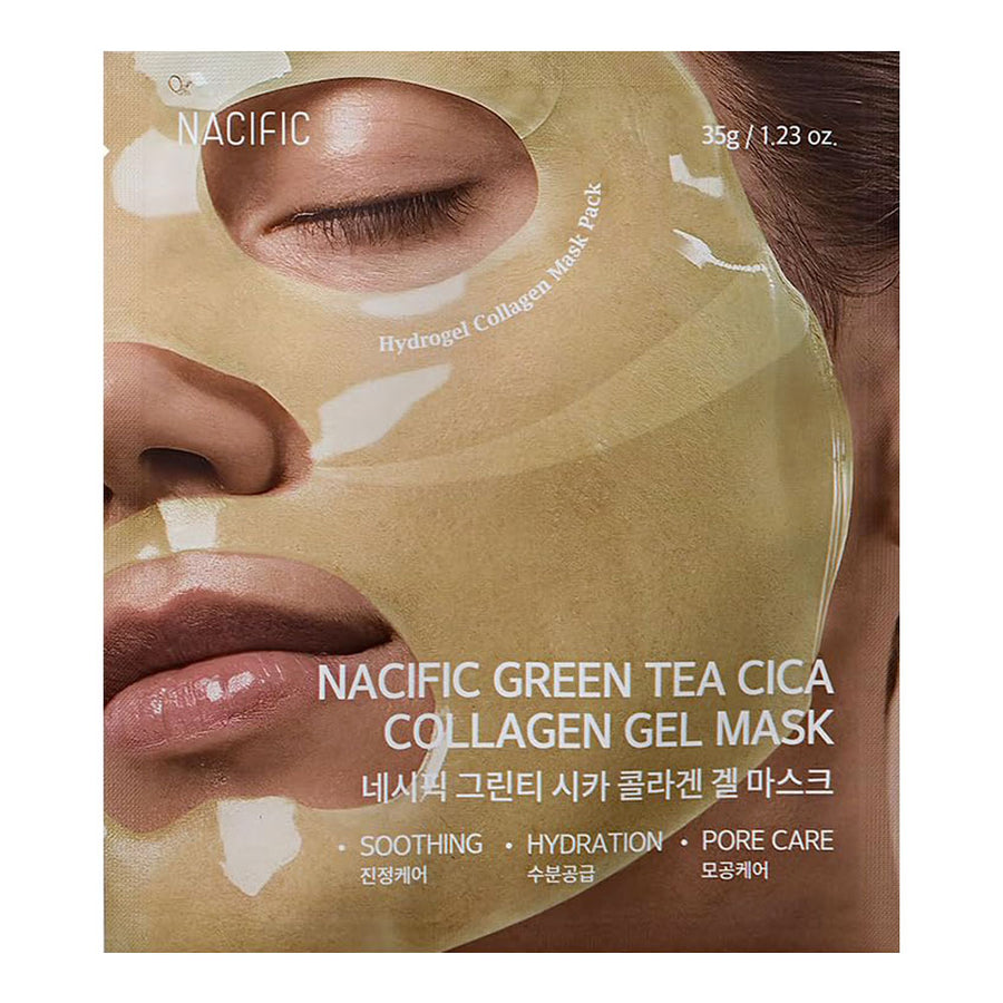 NACIFIC Green Tea Cica Collagen Gel Mask - Peaches&Creme Shop Korean Skincare Malta