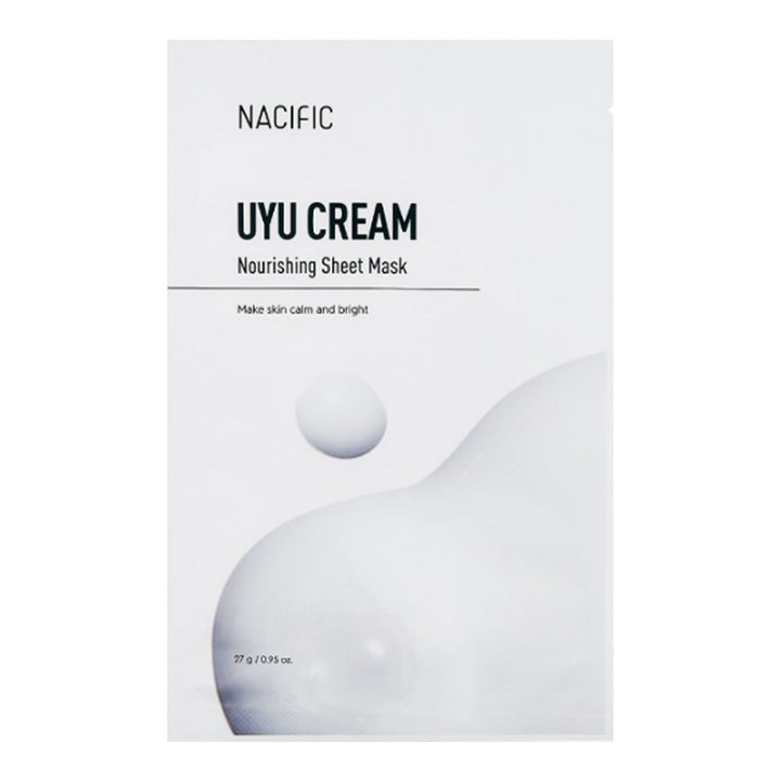 NACIFIC Uyu Cream Nourishing Sheet Mask - Peaches&Creme Shop Korean Skincare Malta