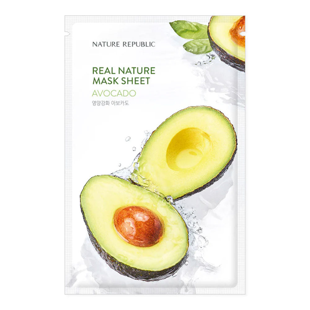 NATURE REPUBLIC Real Nature Mask Sheet - Peaches&Creme Shop Korean Skincare Malta