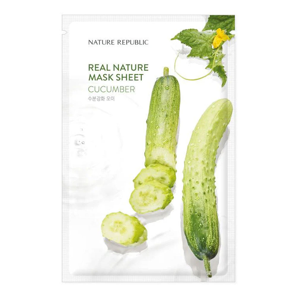 NATURE REPUBLIC Real Nature Mask Sheet - Peaches&Creme Shop Korean Skincare Malta