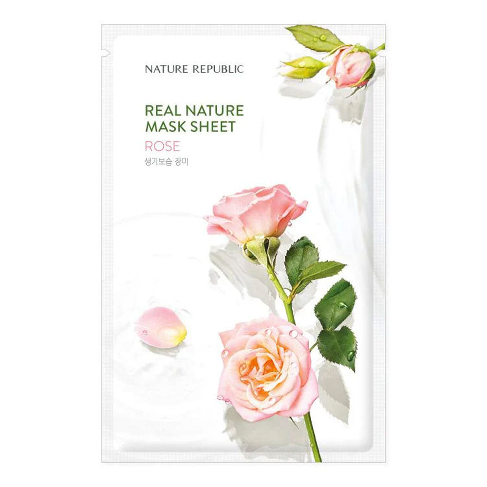 NATURE REPUBLIC Real Nature Mask Sheet - Peaches&Creme Shop Korean Skincare Malta