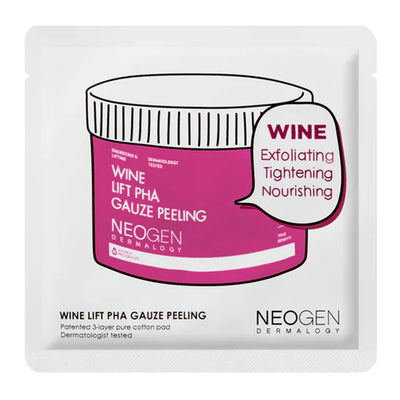 NEOGEN Dermalogy Wine Lift PHA Gauze Peeling - Peaches&Creme Shop Korean Skincare Malta