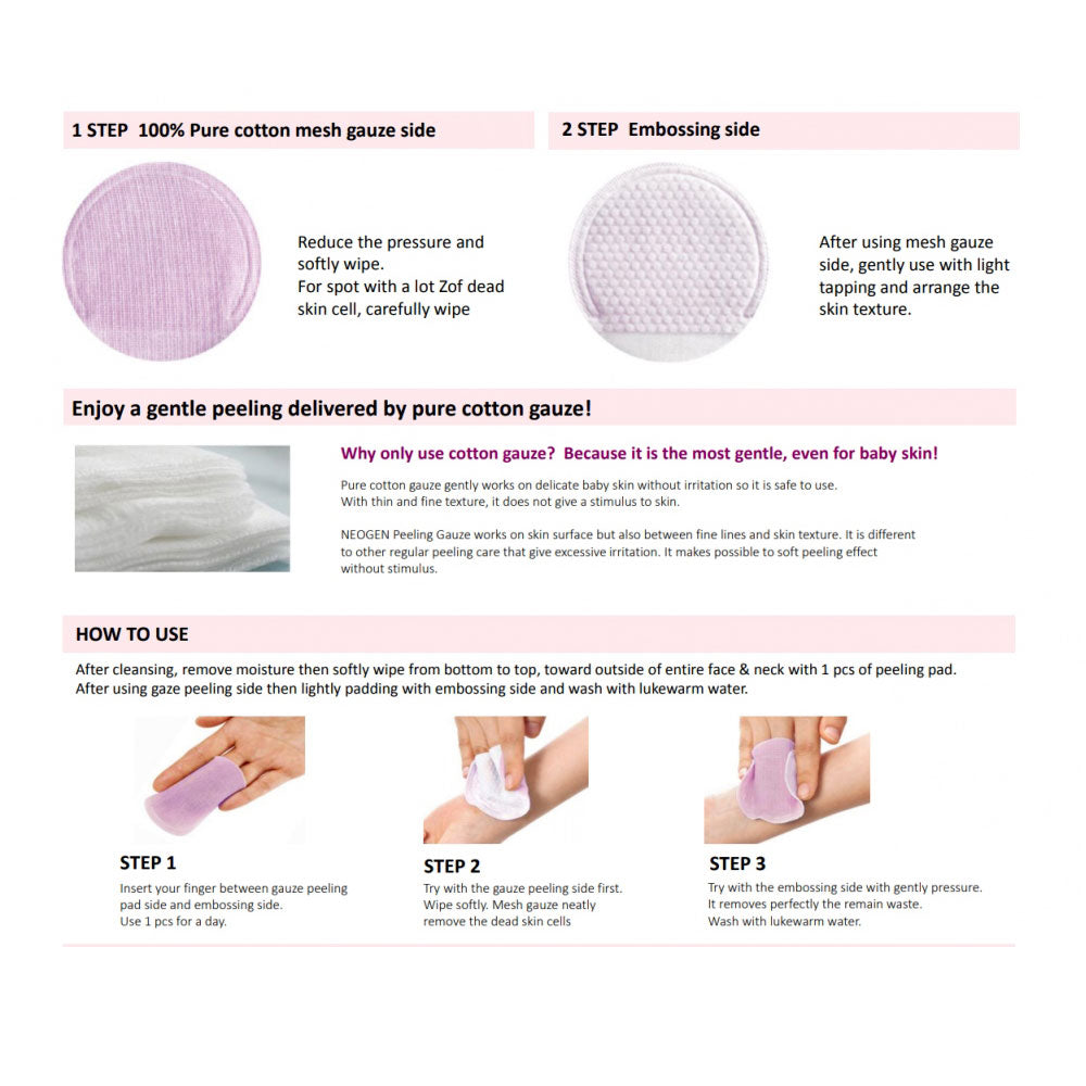 NEOGEN DERMALOGY Bio-Peel Gauze Peeling Wine - Peaches&Creme Shop Korean Skincare Malta