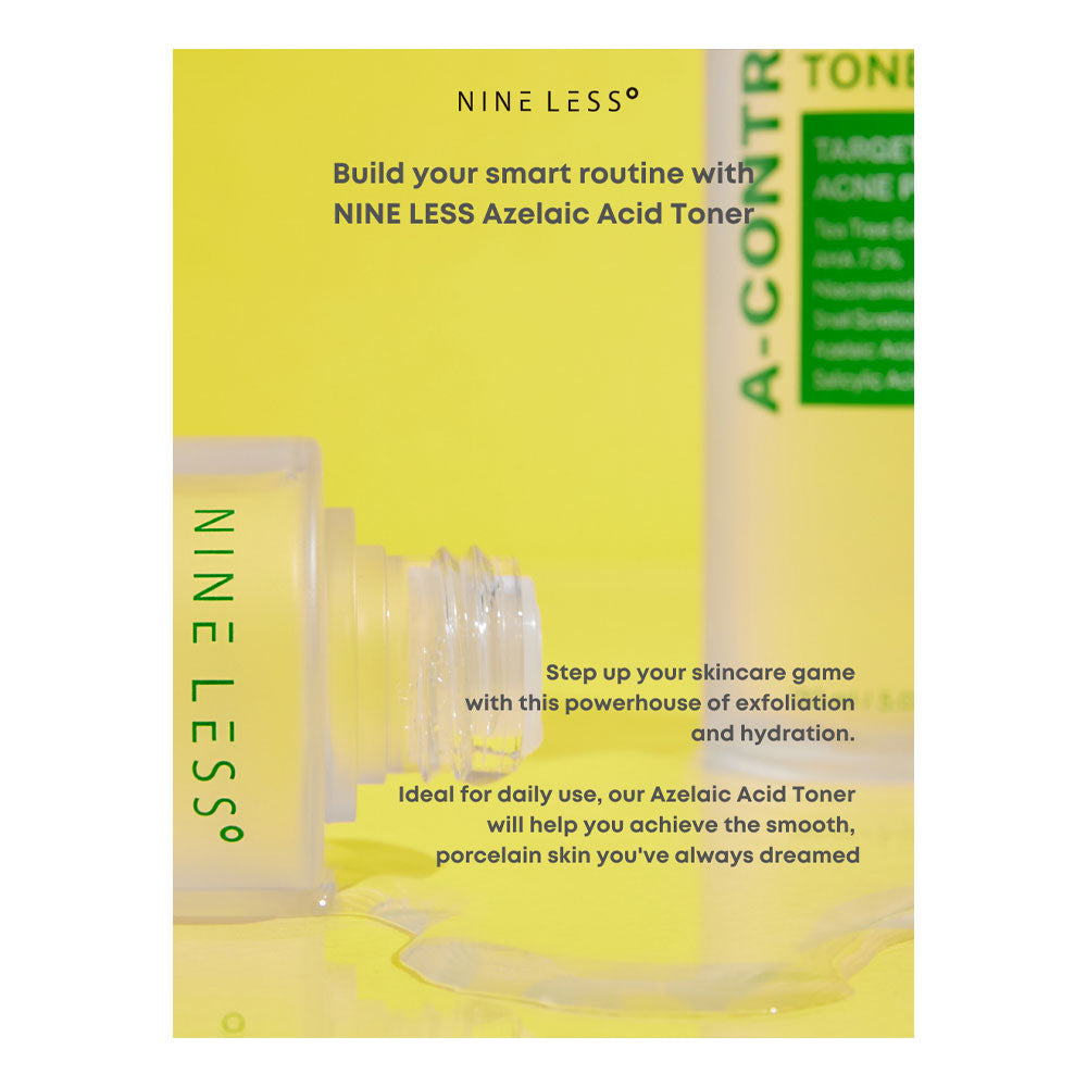 NINE LESS A-control Azelaic Acid Toner - Peaches&Creme Shop Korean Skincare Malta