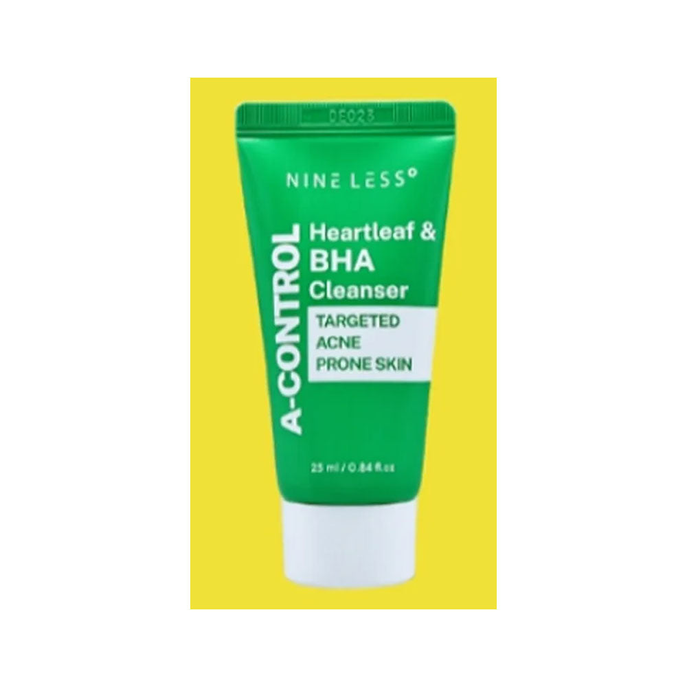 NINE LESS A-Control Heartleaf & BHA Cleanser - Peaches&Creme Shop Korean Skincare Malta