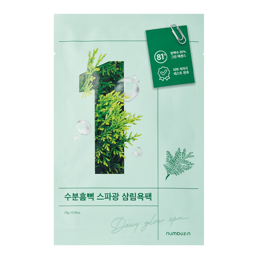 NUMBUZIN No.1 Dewy Glow Spa Sheet Mask - Peaches&Creme Shop Korean Skincare Malta