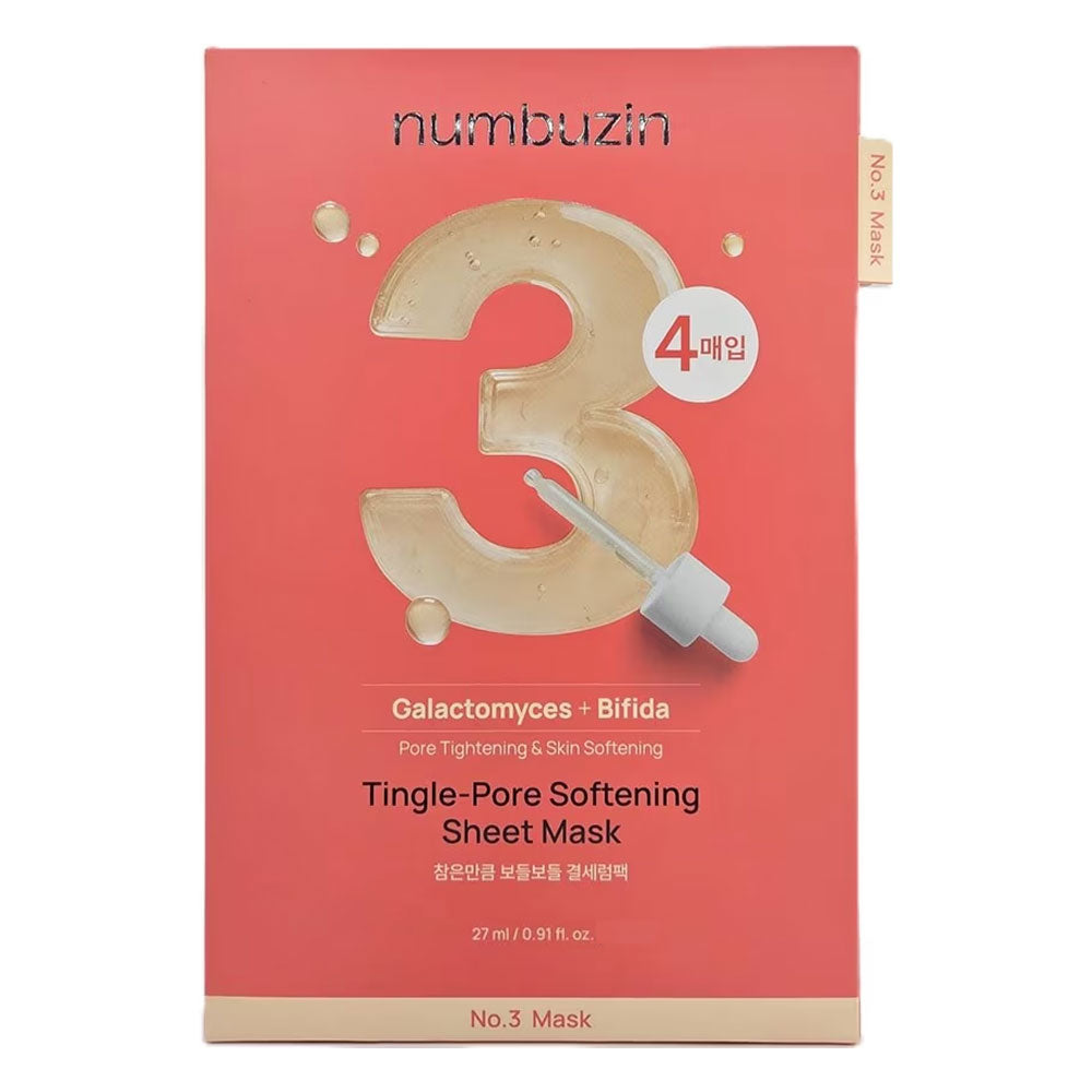 NUMBUZIN No.3 Tingle-Pore Softening Sheet Mask -Peaches&Creme Shop Korean Skincare Malta