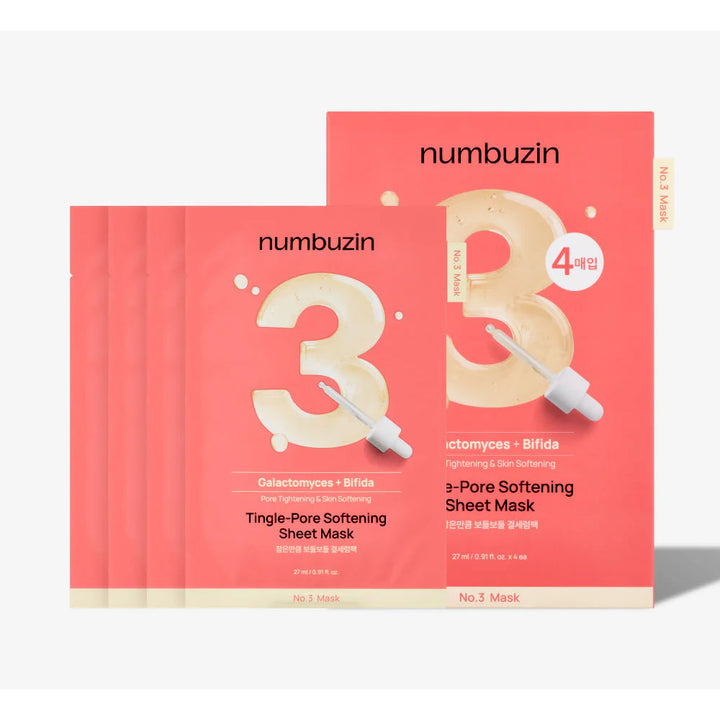 NUMBUZIN No.3 Tingle-Pore Softening Sheet Mask -Peaches&Creme Shop Korean Skincare Malta