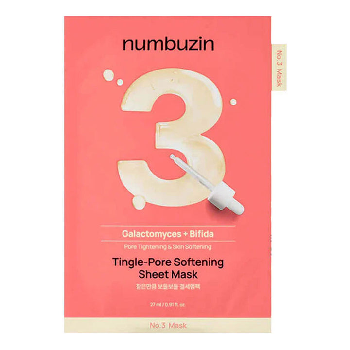 NUMBUZIN No.3 Tingle-Pore Softening Sheet Mask - Peaches&Creme Shop Korean Skincare Malta