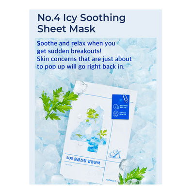 NUMBUZIN No.4 Icy Soothing Sheet Mask - Peaches&Creme Shop Korean Skincare Malta