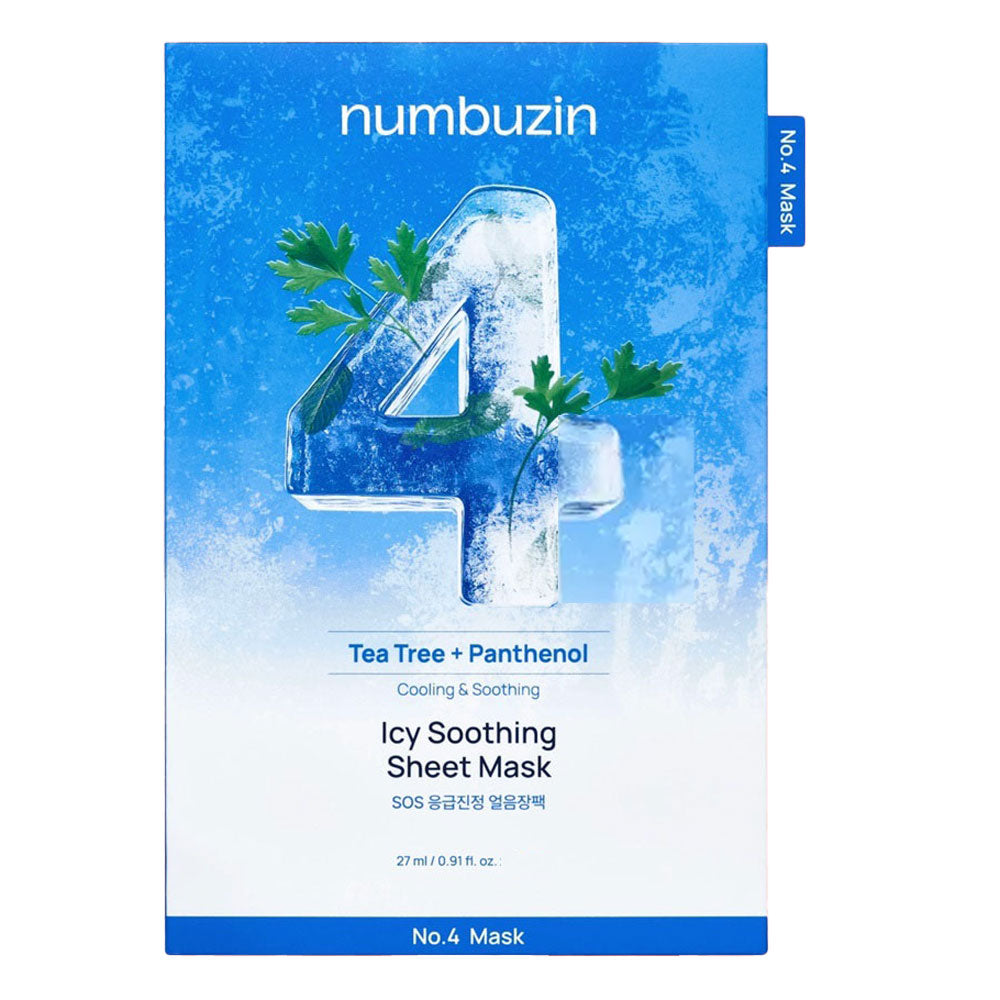 NUMBUZIN No.4 Icy Soothing Sheet Mask - Peaches&Creme Shop Korean Skincare Malta