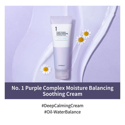 NUMBUZIN No.1 Purple Complex Moisture Balancing Soothing Cream - Peaches&Creme Shop Korean Skincare Malta