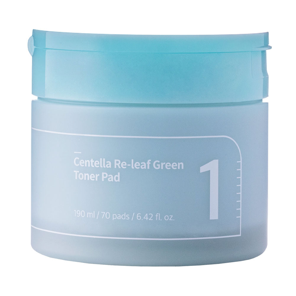 NUMBUZIN No.1 Centella Re-Leaf Green Toner Pad -Peaches&Creme Shop Korean Skincare Malta