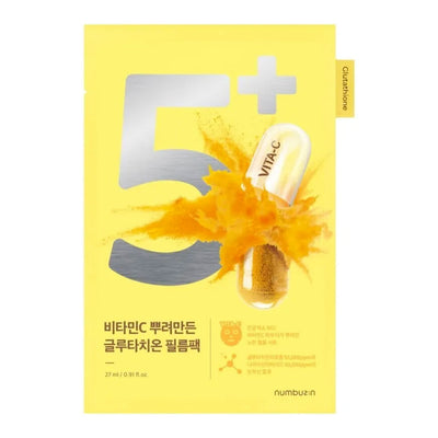 NUMBUZIN No.5 Vitamin Spotlight Sheet Mask - Peaches&Creme Shop Korean Skincare Malta