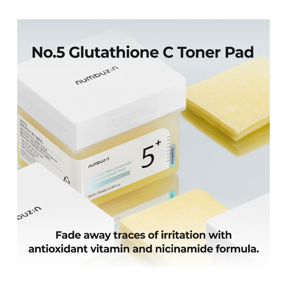 NUMBUZIN No.5 Vitamin-Niacinamide Concentrated Pad - Peaches&Creme Shop Korean Skincare Malta