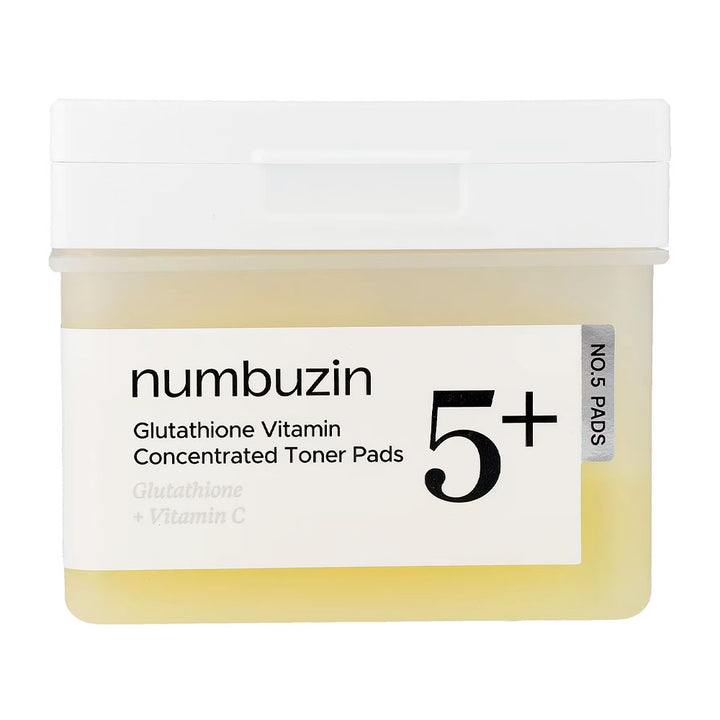 NUMBUZIN No.5 Glutathione Vitamin Concentrated Toner Pads - Peaches&amp;Creme Shop Korean Skincare Malta