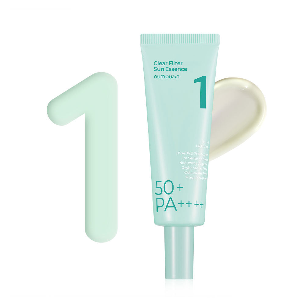 NUMBUZIN No.1 Clear Filter Sun Essence - Peaches&Creme Shop Korean Skincare Malta