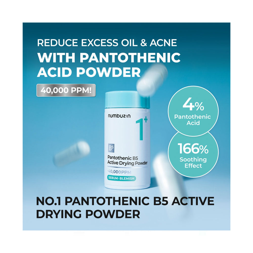 NUMBUZIN No.1 Pantothenic B5 Active Drying Powder - Peaches&Creme Shop Korean Skincare Malta