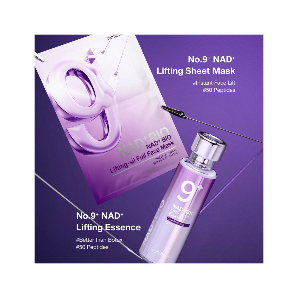 NUMBUZIN No.9 NAD+ BIO Lifting-sil Essence Set - Peaches&Creme Shop Korean Skincare Malta