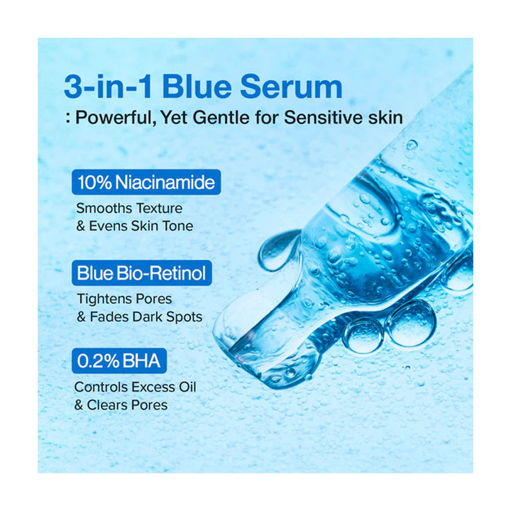 NUMBUZIN No.3 Blue Bio-Retinol Pore Refining Serum - Peaches&Creme Shop Korean Skincare Malta