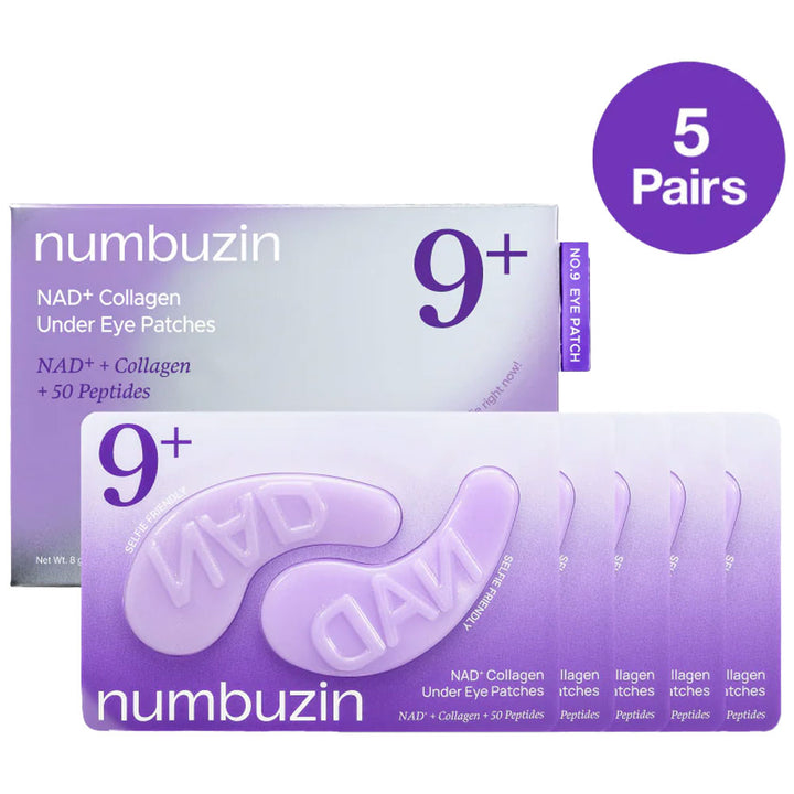 NUMBUZIN No.9 NAD+ Collagen Under Eye Patches - Peaches&Creme Shop Korean Skincare Malta