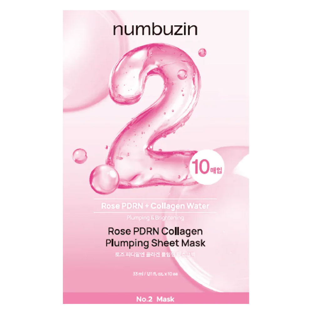 NUMBUZIN No.2 Rose PDRN Collagen Plumping Sheet Mask - Peaches&Creme Shop Korean Skincare  Malta