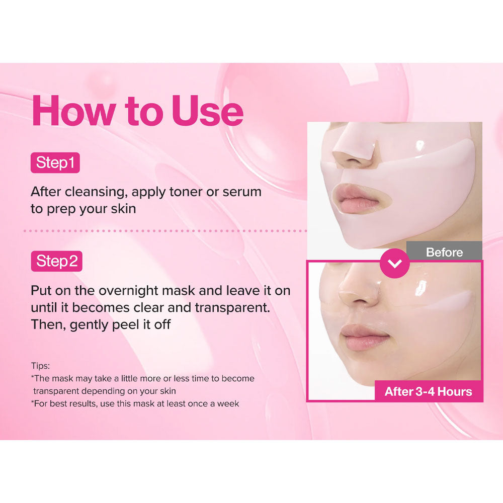 NUMBUZIN No.2 Rose PDRN Overnight Collagen Mask - Peaches&Creme Shop Korean Skincare Malta