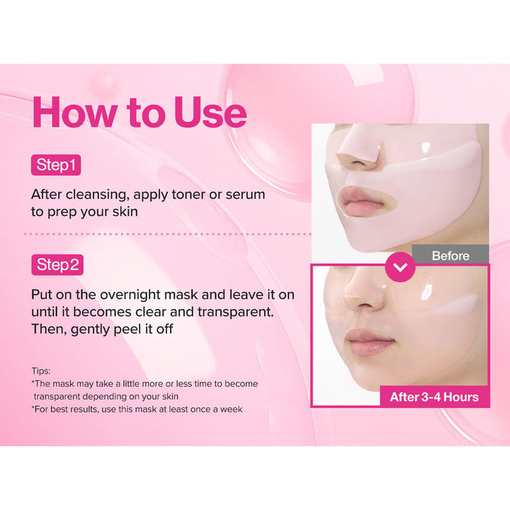 NUMBUZIN No.2 Rose PDRN Overnight Collagen Mask - Peaches&Creme Shop Korean Skincare Malta