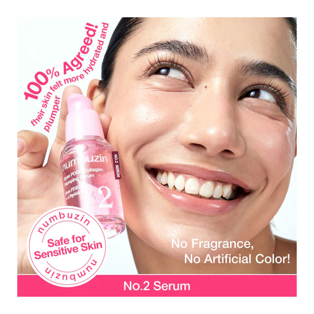 NUMBUZIN No.2 Rose PDRN Collagen Plumping Serum - Peaches&Creme Shop Korean Skincare Malta