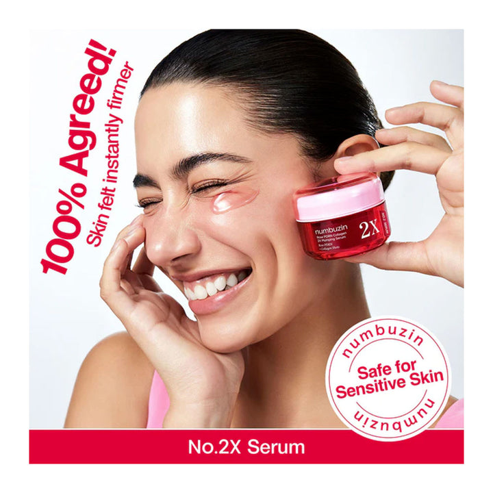 NUMBUZIN No.2 Rose PDRN Collagen 2X Plumping Serum - Peaches&Creme Shop Korean Skincare Malta