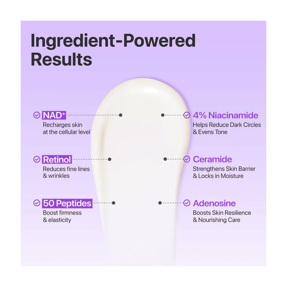 NUMBUZIN No.9 NAD+ Retinol Volumetox Eye Cream - Peaches&amp;Creme Shop Korean Skincare Malta