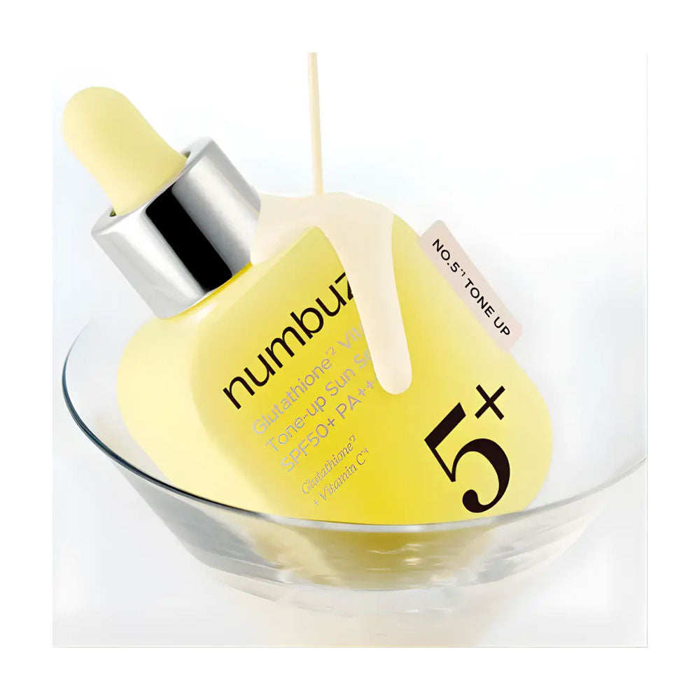 NUMBUZIN No.5 Glutathione Vitamin Tone-up Sun Serum - Peaches&Creme Shop Korean Skincare Malta